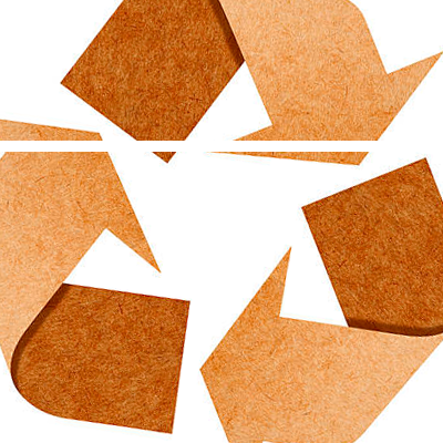 Waste paper recycling process